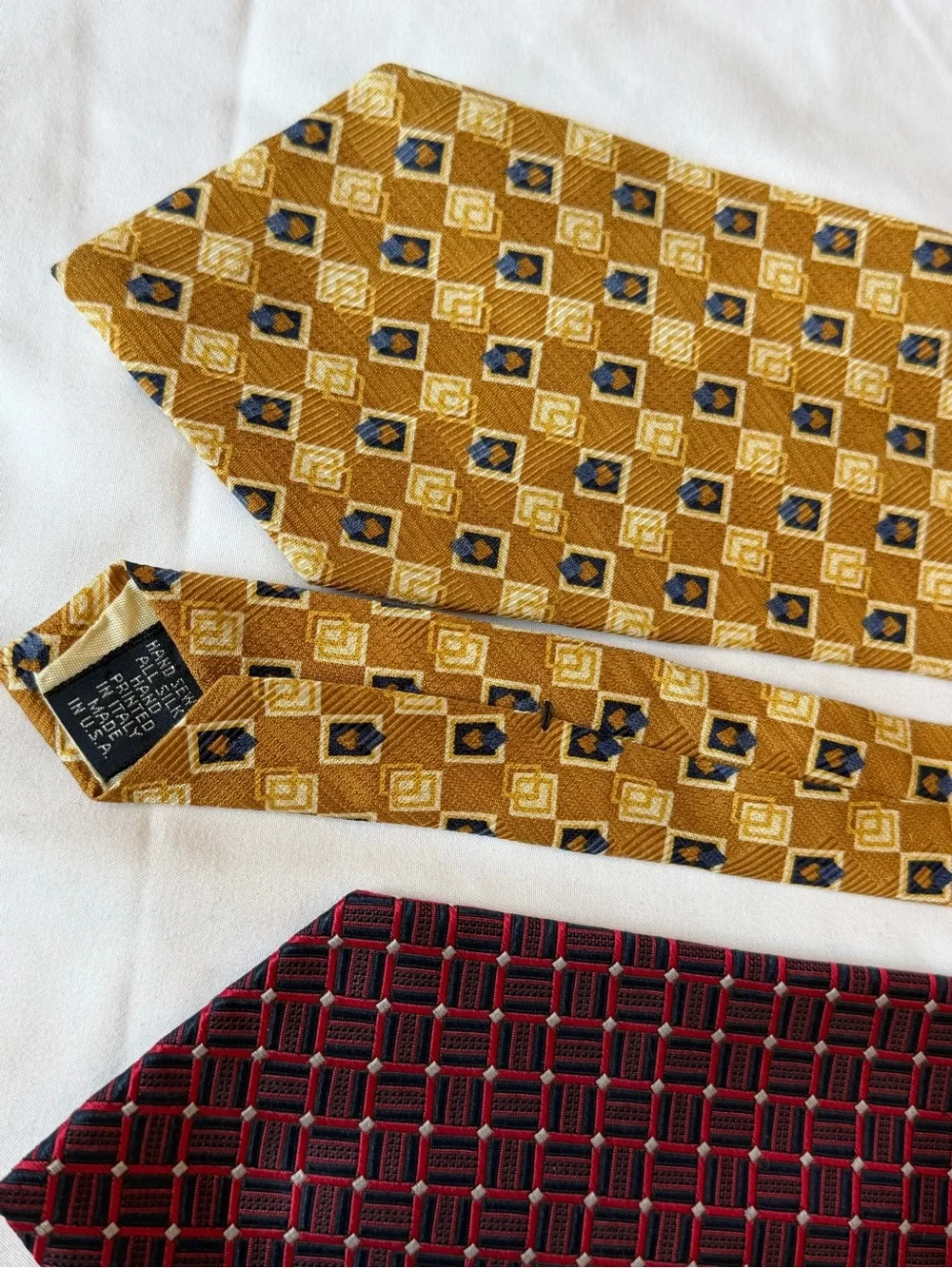 Lot 5 100% Silk Ties Tommy Hilfiger Jos A Bank Palatina Fanti USA